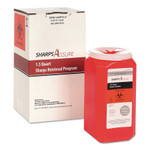 TrustMedical Sharps Retrieval Program Containers, 1.5 qt, Plastic, Red View Product Image