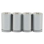 AbilityOne 6135014468310, Alkaline D Batteries, 4/Pack View Product Image