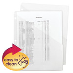 Smead Organized Up Poly Slash Jackets, 2-Sections, Letter Size, Clear, 5/Pack View Product Image