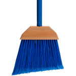 AbilityOne 7920014588208, SKILCRAFT, Tilt-Angle Broom, Plastic Bristles, 46" Metal Handle, Blue/Yellow View Product Image