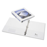 AbilityOne 7510014621386 SKILCRAFT Framed Slant-D Ring View Binder, 3 Rings, 1" Capacity, 11 x 8.5, White View Product Image