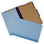 AbilityOne 7530014632326 SKILCRAFT Classification Folder, 2 Dividers, Legal Size, Medium Blue View Product Image