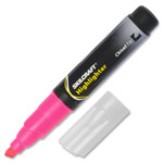 AbilityOne 7520004607598 SKILCRAFT Large Fluorescent Highlighter, Chisel Tip, Fluorescent Pink, Dozen View Product Image