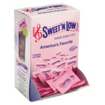 Sweet'N Low Zero Calorie Sweetener, 1 g Packet, 400 Packet/Box, 4 Box/Carton View Product Image