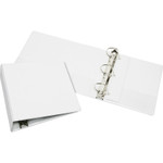 AbilityOne 7510014950696 SKILCRAFT Slant D-Ring View Binder, 3 Rings, 3" Capacity, 11 x 8.5, White View Product Image