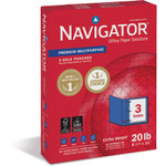 Navigator Premium Multipurpose Copy Paper, 97 Bright, 3-Hole, 20lb, 8.5 x 11, White, 500 Sheets/Ream, 10 Reams/Carton View Product Image