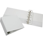 AbilityOne 7510015104866 SKILCRAFT Round Ring View Binder, 3 Rings, 3" Capacity, 11 x 8.5, White View Product Image