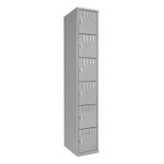 Tennsco Box Compartments, Single Stack, 12w x 18d x 72h, Medium Gray View Product Image