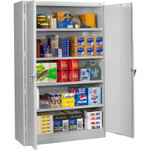 Tennsco Assembled Jumbo Steel Storage Cabinet, 48w x 24d x 78h, Light Gray View Product Image