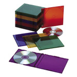 AbilityOne 7045015547682, Slim CD Cases, Assorted Colors, 25/Pack View Product Image