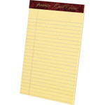 Ampad Gold Fibre Quality Writing Pads, Medium/College Rule, 5 x 8, Canary, 50 Sheets, Dozen View Product Image