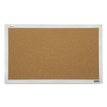 AbilityOne 7195015679517 SKILCRAFT Quartet Cubicle Cork Board, 21 1/2 x 32, Aluminum Frame View Product Image