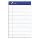 Ampad Recycled Writing Pads, Narrow Rule, 5 x 8, White, 50 Sheets, Dozen View Product Image