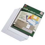 AbilityOne 7530015789298 SKILCRAFT Recycled Laser and Inkjet Labels, Inkjet/Laser Printers, 8.5 x 11, White, 100/Box View Product Image