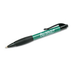 AbilityOne 7520015789303 SKILCRAFT BioWrite Retractable Ballpoint Pen, 0.7mm, Blue Ink, Green Barrel, Dozen View Product Image