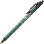 AbilityOne 7520015789305 SKILCRAFT BioWrite Retractable Ballpoint Pen, 1mm, Black Ink, Green Barrel, Dozen View Product Image
