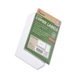 AbilityOne 7530015872621 SKILCRAFT Recycled Copier Labels, Copiers, 2 x 4.25, White, 10/Sheet, 100 Sheets/Box View Product Image