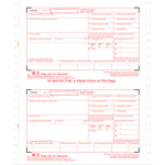 TOPS W-2 Tax Forms, 6-Part Carbonless, 5 1/2 x 8 1/2, 24 W-2s & 1 W-3 View Product Image