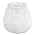 Sterno Euro-Venetian Filled Glass Candles, 60 Hour Burn, 3"d x 3.5"h, Frost White, 12/Carton View Product Image