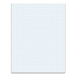TOPS Quadrille Pads, 6 sq/in Quadrille Rule, 8.5 x 11, White, 50 Sheets View Product Image