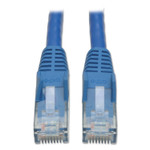 Tripp Lite Cat6 Gigabit Snagless Molded Patch Cable, RJ45 (M/M), 5 ft., Blue View Product Image