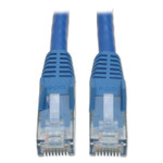 Tripp Lite Cat6 Gigabit Snagless Molded Patch Cable, RJ45 (M/M), 10 ft., Blue View Product Image