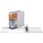 Stride QuickFit D-Ring View Binder, 3 Rings, 3" Capacity, 11 x 8.5, White View Product Image