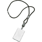 AbilityOne 8455016130195 SKILCRAFT Breakaway Lanyard/Smart Card Holder, 36", Polyester, Black, Dozen View Product Image