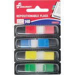 AbilityOne 7510016200283 SKILCRAFT Page Flags, 1/2" x 1 3/4", Assorted, 140/Pack View Product Image