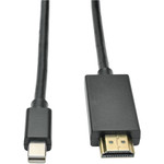 Tripp Lite Mini DisplayPort/Thunderbolt to HDMI Cable Adapter (M/M), 6 ft. View Product Image