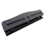 AbilityOne 7520016203827 SKILCRAFT Lt-Duty 3-Hole Punch, 9/32" Holes, 10 Sheet, Black View Product Image