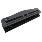 AbilityOne 7520016203828 SKILCRAFT Lt-Duty 3-Hole Punch, 9/32" Holes, 8 Sheet, Black View Product Image