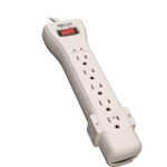 Tripp Lite Protect It! Surge Protector, 7 Outlets, 7 ft Cord, 2160 Joules, Light Gray View Product Image