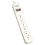 Tripp Lite Protect It! Surge Protector, 6 Outlets, 4 ft Cord, 790 Joules, Light Gray View Product Image