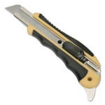 AbilityOne 5110016215252, SKILCRAFT Snap-Off Utility Knife w/Cushion Grip Handle, 18mm, Yellow/Black View Product Image