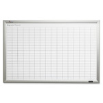 AbilityOne 7110016222127 SKILCRAFT Magnetic Work/Plan Dry Erase Kit, 36 x 24, Silver View Product Image