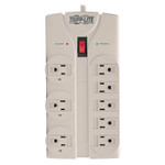Tripp Lite Protect It! Surge Protector, 8 Outlets, 8 ft Cord, 1440 Joules, Light Gray View Product Image
