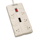 Tripp Lite Protect It! Computer Surge Protector, 8 Outlets, 8 ft Cord, 2160 J, Light Gray View Product Image