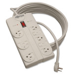 Tripp Lite Protect It! Surge Protector, 8 Outlets, 25 ft Cord, 1440 Joules, Light Gray View Product Image