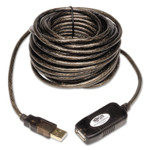 Tripp Lite USB 2.0 Active Extension Cable, A to A (M/F), 16 ft., Black View Product Image