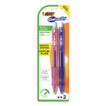 BIC Gel-ocity Gel Pen, Retractable, Medium 0.7 mm, Assorted Ink and Barrel Colors, 2/Pack View Product Image