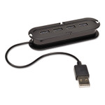 Tripp Lite USB 2.0 Ultra-Mini Compact Hub with Power Adapter, 4 Ports, Black View Product Image