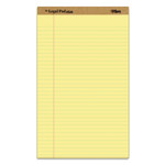 TOPS "The Legal Pad" + Perforated Pads, Wide/Legal Rule, 8.5 x 14, Canary, 50 Sheets, Dozen View Product Image