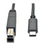 Tripp Lite USB 3.1 Gen 1 (5 Gbps) Cable, USB Type-C (USB-C) to USB 3.0 Type-B (M/M), 3 ft. View Product Image