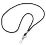 AbilityOne 8455016452730 SKILCRAFT Polyester Cord Lanyard, 36", Black, Dozen View Product Image