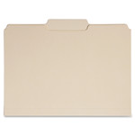 AbilityOne 7530016458096 SKILCRAFT Single Tab File Folders, 1/3-Cut Tabs, Center Position, Letter Size, Manila, 100/Box View Product Image