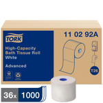 Tork Advanced High Capacity Bath Tissue, Septic Safe, 2-Ply, White, 1,000 Sheets/Roll, 36/Carton View Product Image
