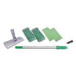 Unger Indoor Window Cleaning Kit, Aluminum, 72" Extension Pole, 8" Pad Holder View Product Image
