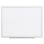 Universal Dry Erase Board, Melamine, 24 x 18, Aluminum Frame View Product Image