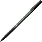 BIC Soft Feel Ballpoint Pen, Stick, Medium 1 mm, Black Ink, Black Barrel, Dozen View Product Image